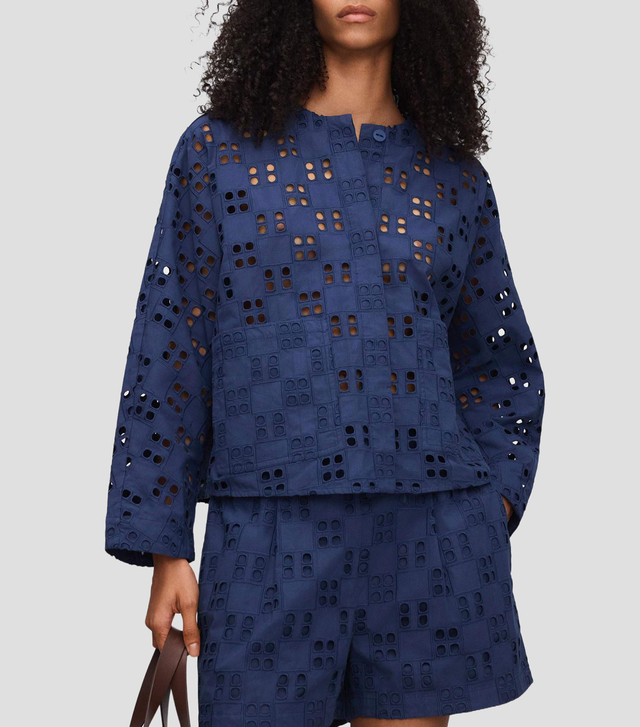 Camisa microdiseño manga larga Mujer